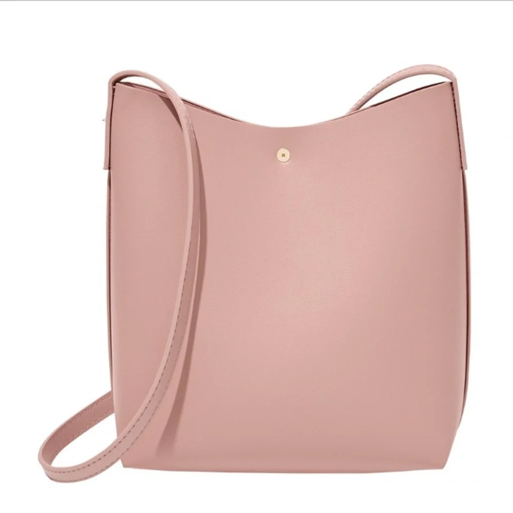 NEW SAMARA Vegan Leather Shoulder Bag in Peony